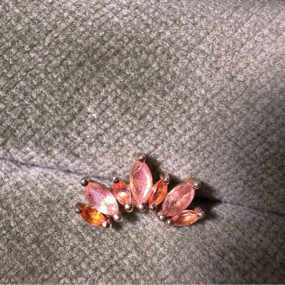 BVLA Athena Oregon Sunstone & Peach Topaz YELLOW GOLD